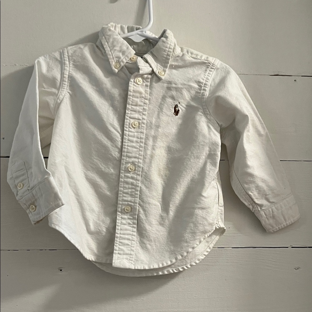 Polo by Ralph Lauren Kids Cream Button-Down Shirt